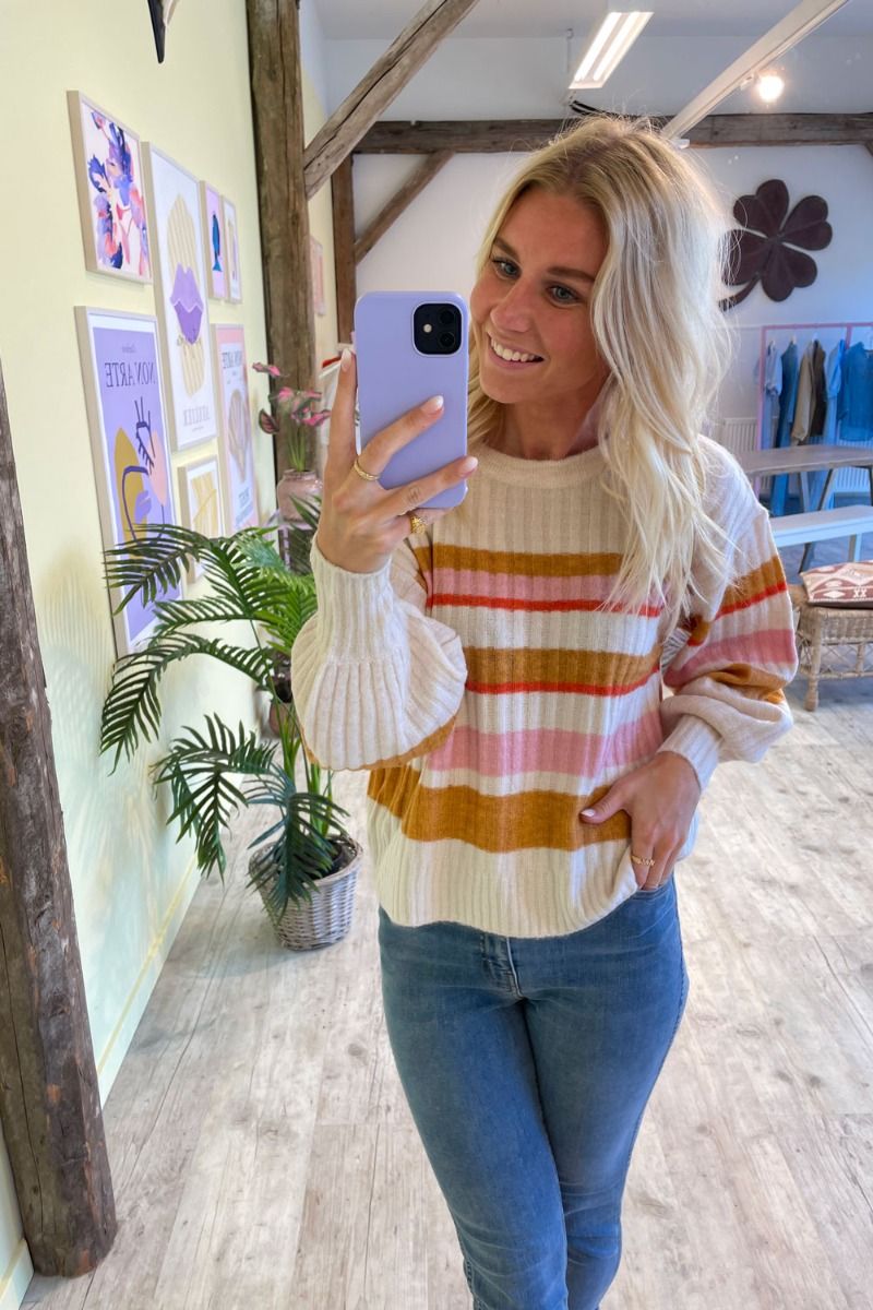 Ichi - Strik - Amara LS4 Rib - Crystal Gray