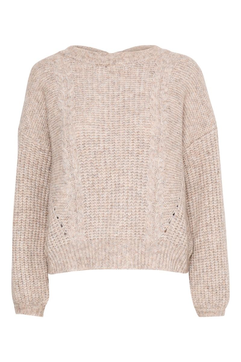 Ichi - Strik - IH Lafia LS - Oatmeal Melange