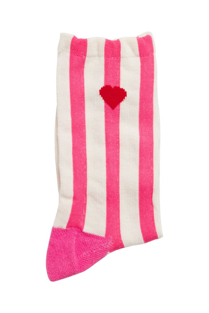 Ichi - Strømper - IA Love Sock BOX3 - Super Pink