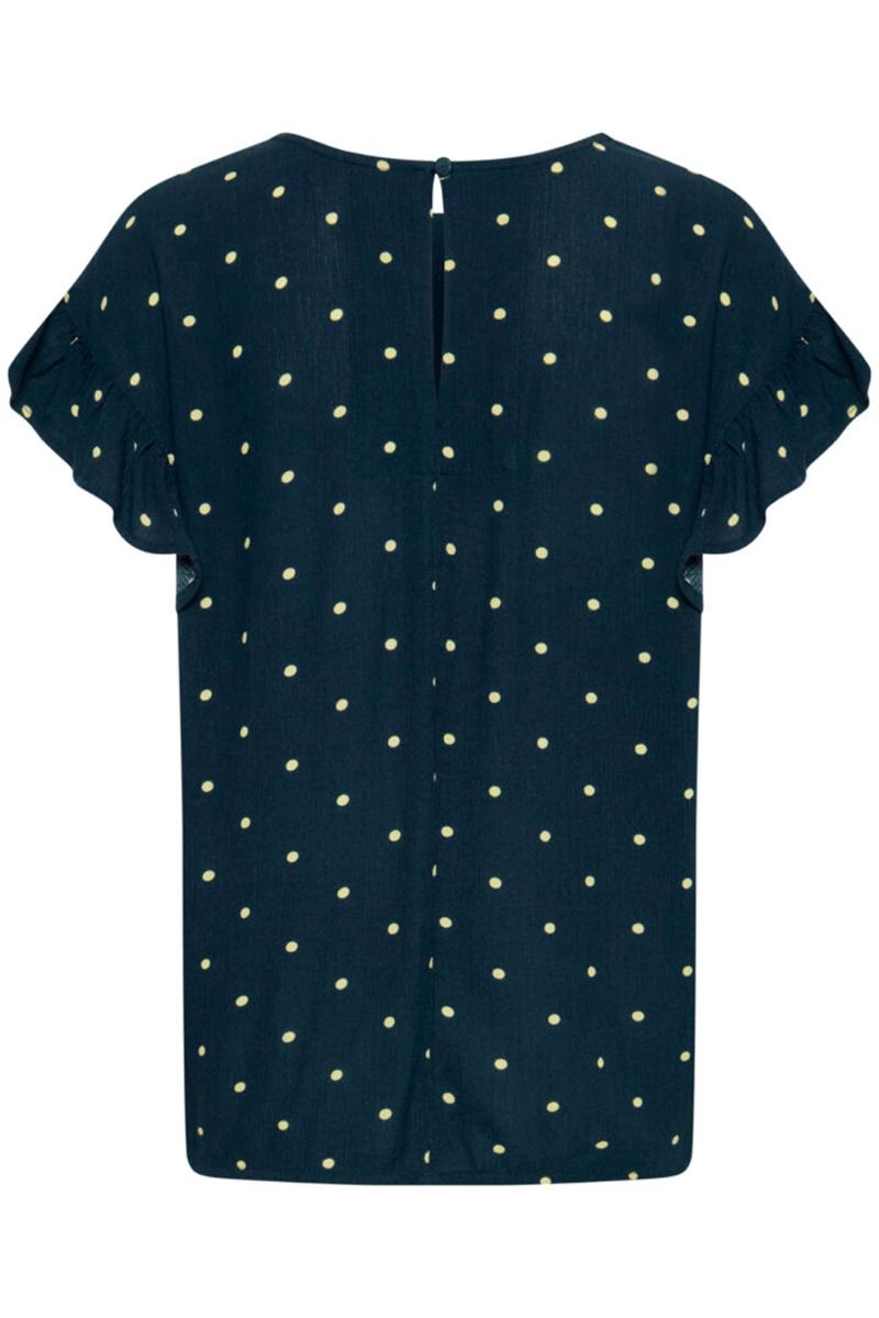Ichi - T-shirt - Marrakech AOP SS4 - Total Eclipse Dot
