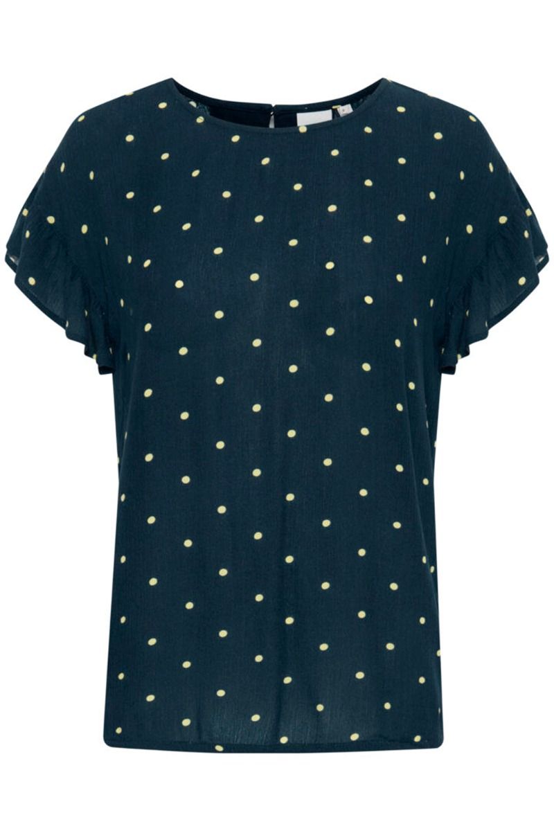 Ichi - T-shirt - Marrakech AOP SS4 - Total Eclipse Dot