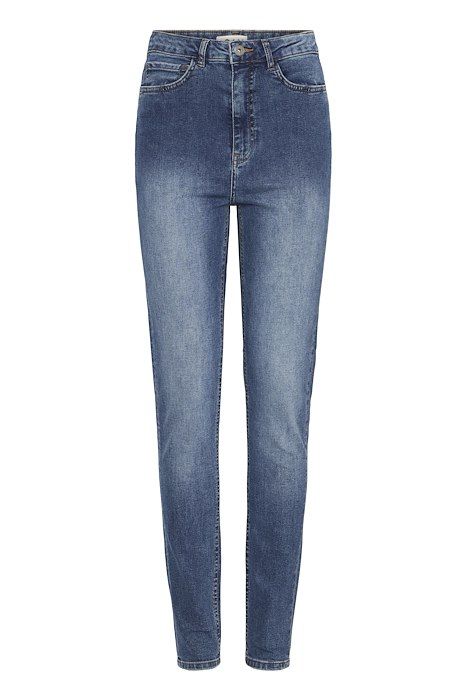Ichi - Jeans - Twiggy Slim HW - Medium blue