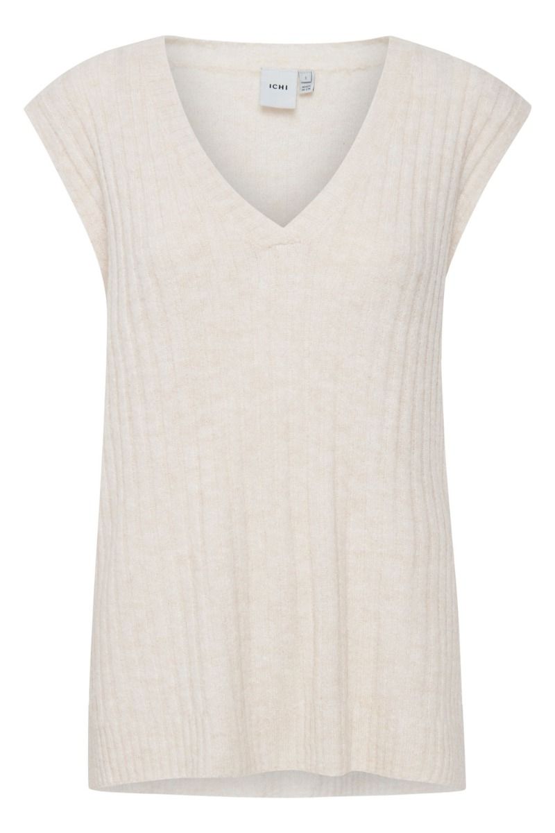 Ichi - Vest - Amara WA RIB - Crystal Gray