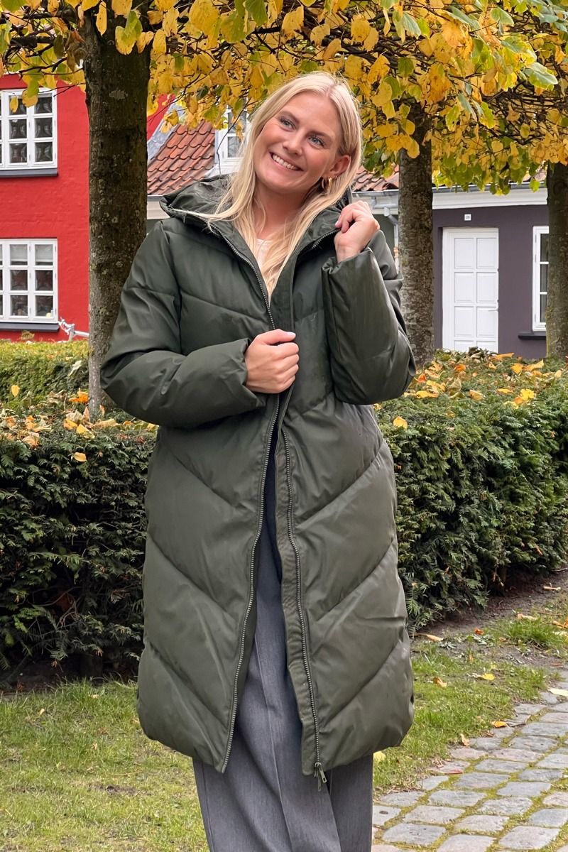 JDY - Jakke - Ulrikka Water Repellent Puffa - Forest Night