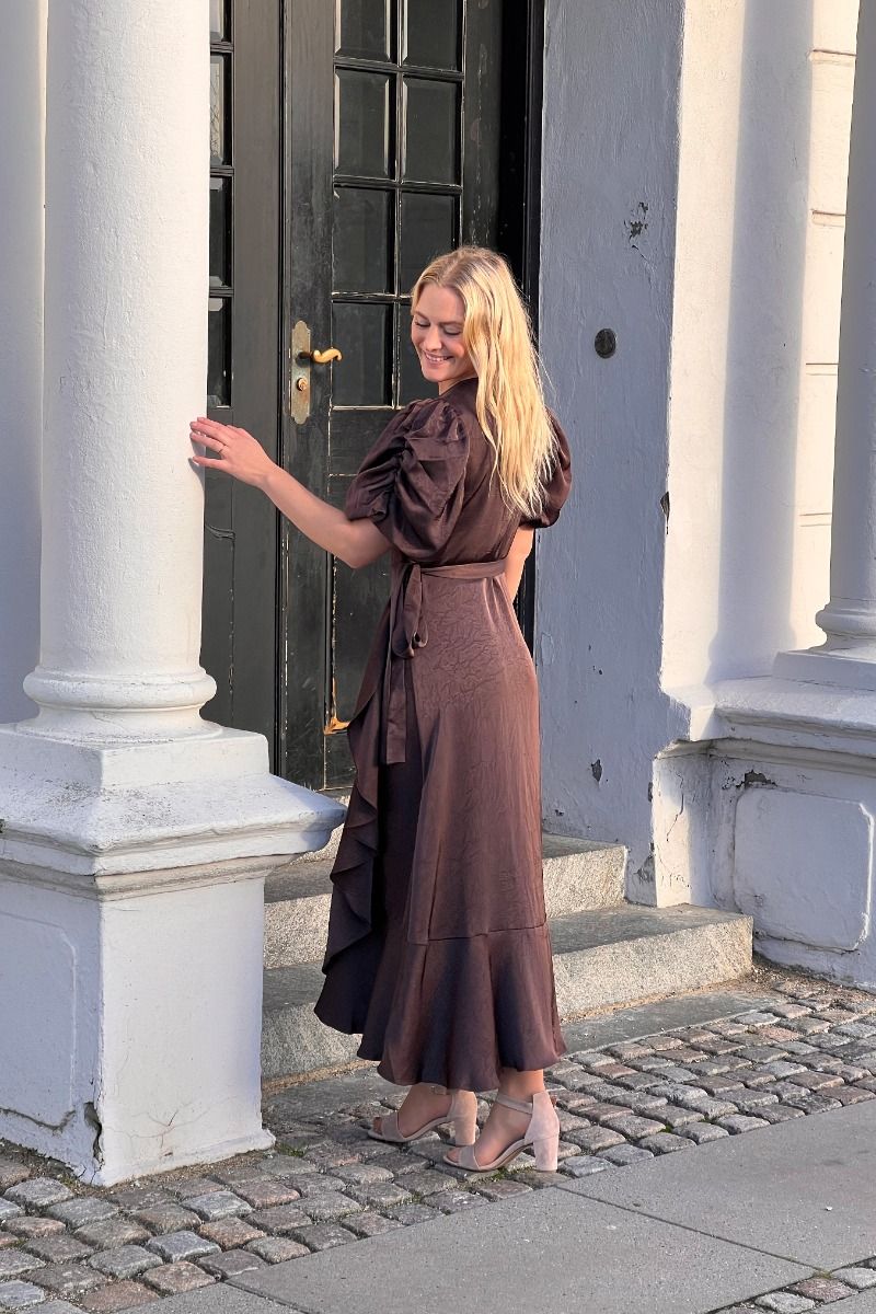 A-View - Kjole - Sinda Dress - Dark Brown