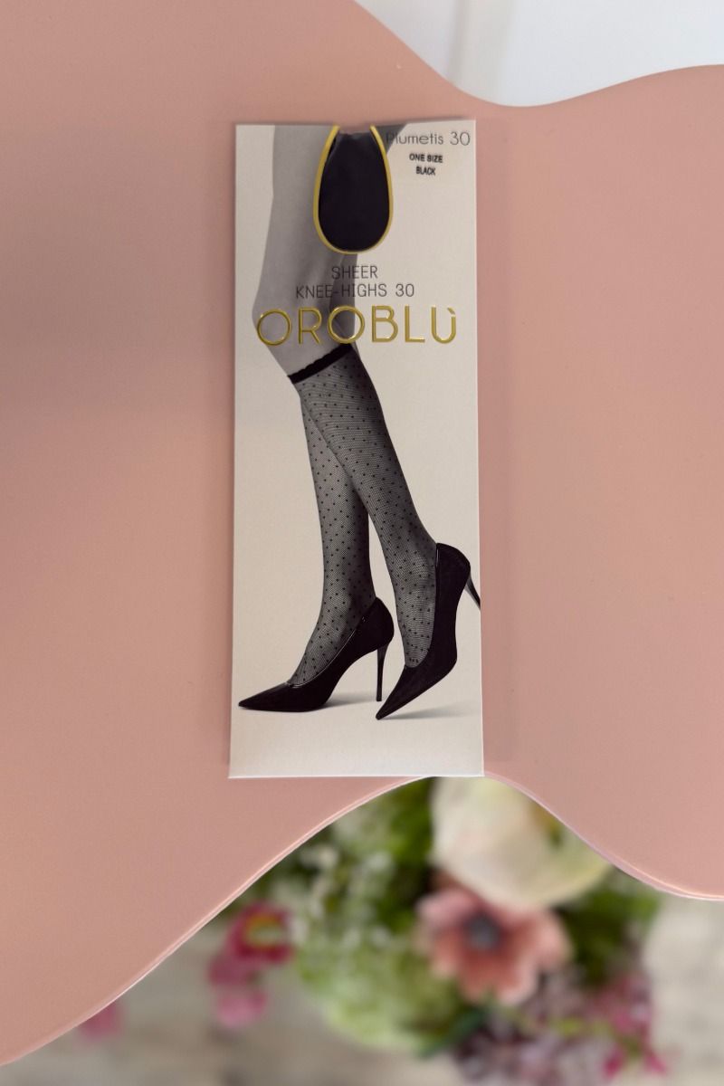 Oroblu - Strømper - Plumetis Knee High - Black