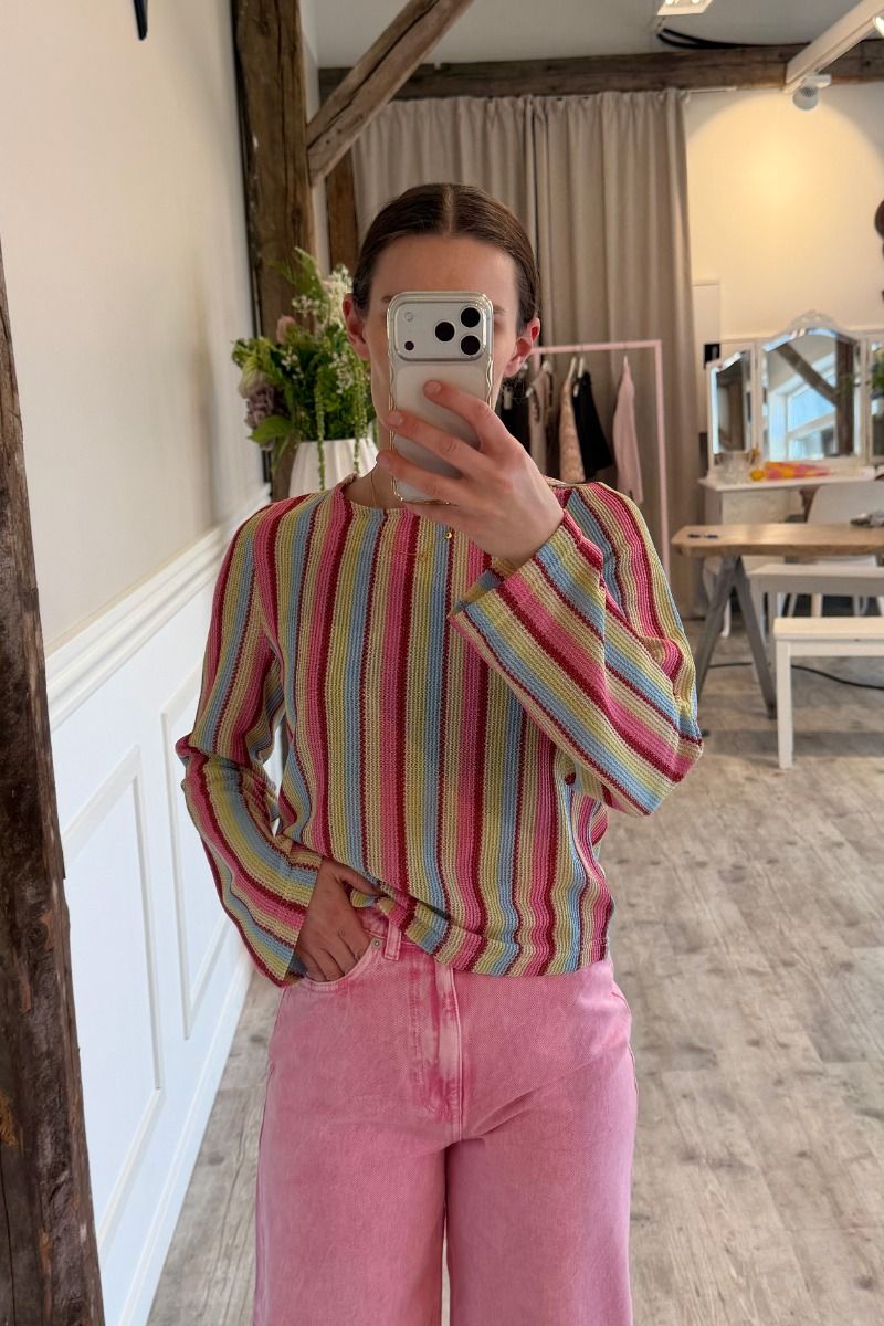 Ichi - Bluse - Libella LS - Multi Pastel Stripe