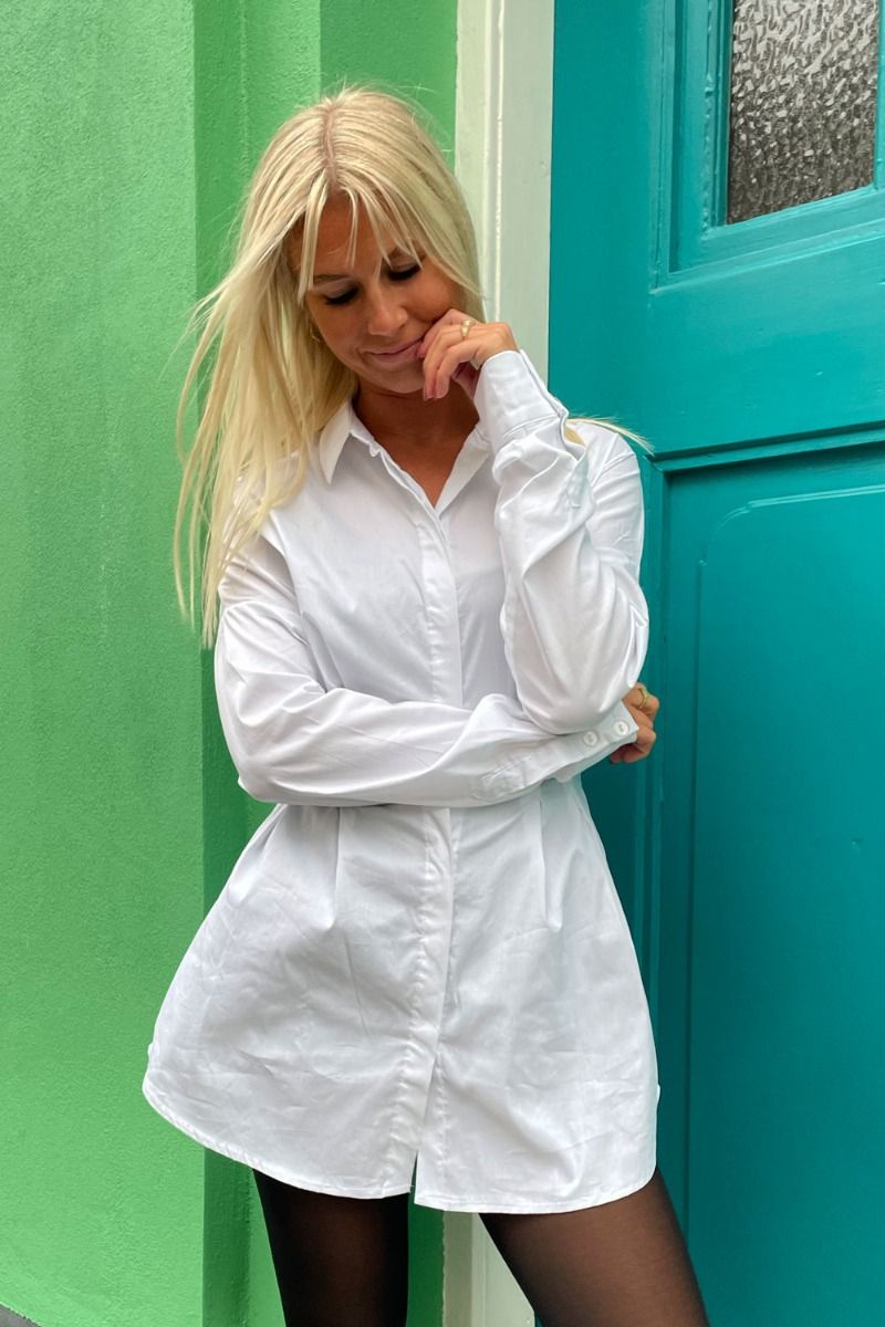 OW Collection - Kjole - Ella Shirt Dress - White