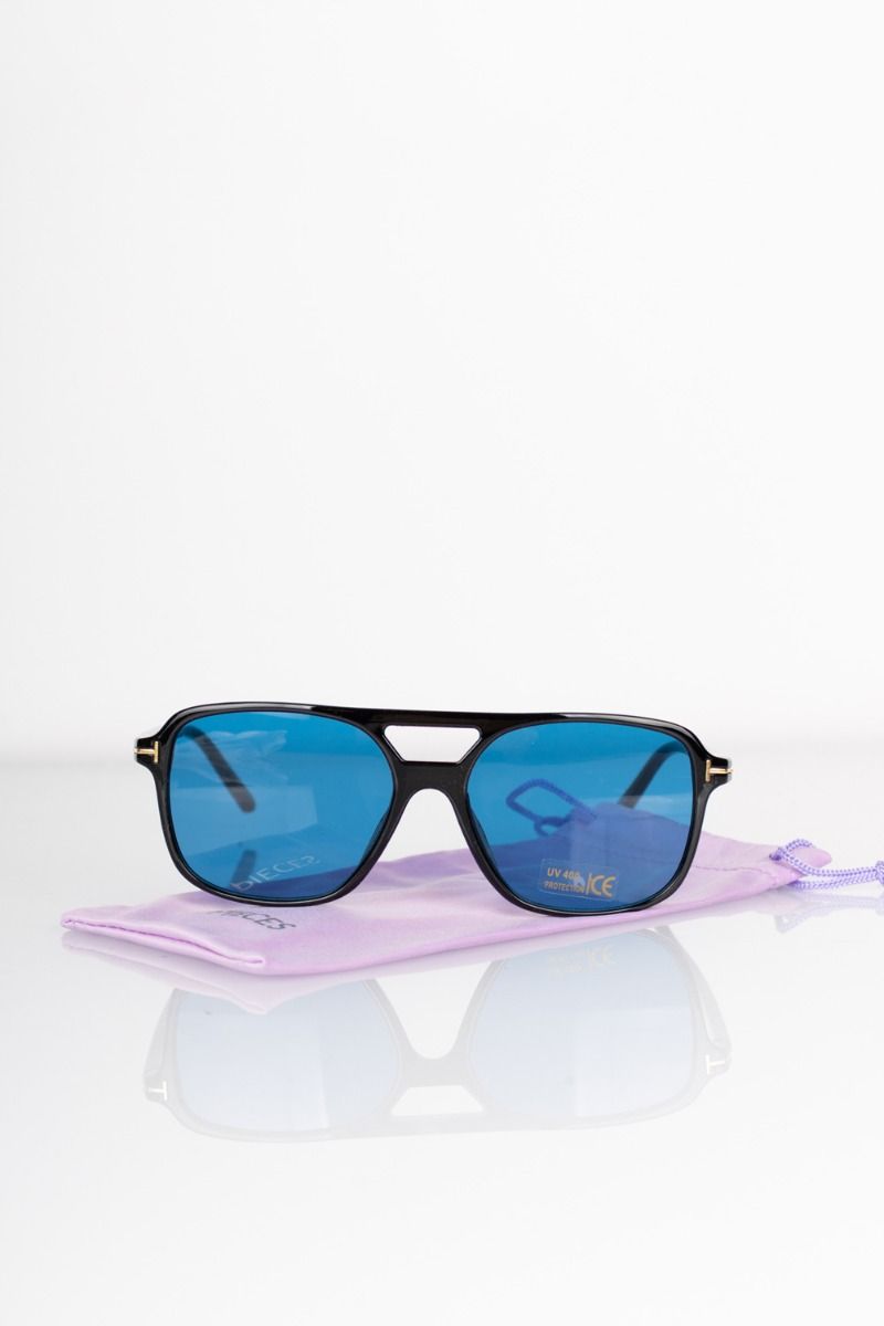 Pieces - Solbriller - PC Melanie Sunglasses - Black/Blue