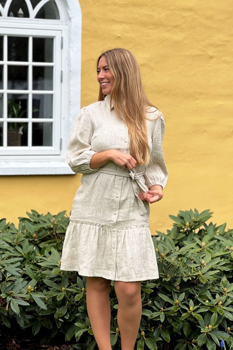 A-View - Kjole - Linen Dress - Light Sand