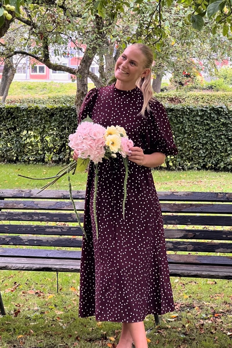 Sisters Point - Kjole - Ventia-DR11 - Bordeaux/Dot