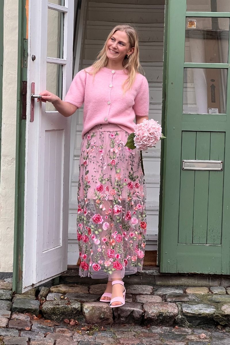 A-View - Cardigan - Lissi knit Cardigan - Rose