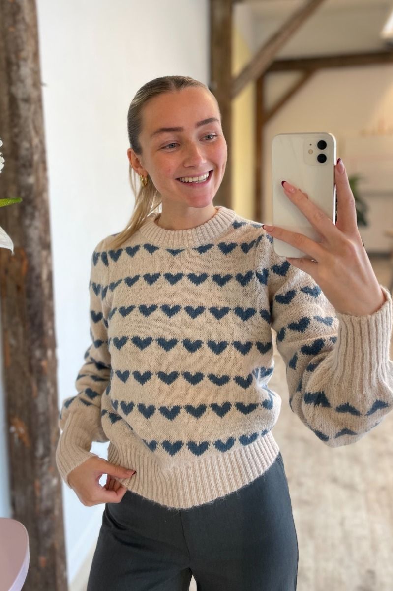 JDY - Strik - Jdy Sigrid Life L/S On Puff Pull - Cement