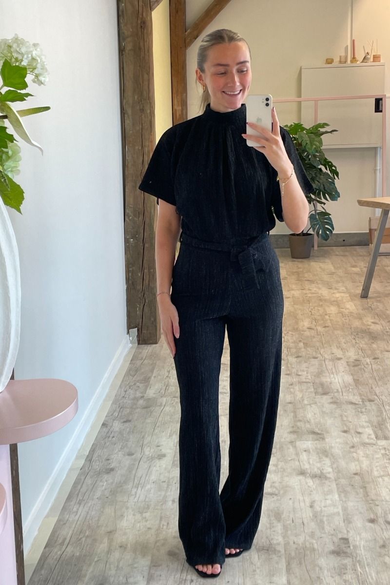 Sisters Point - Jumpsuit - Girl-JU7 - Black/Silver