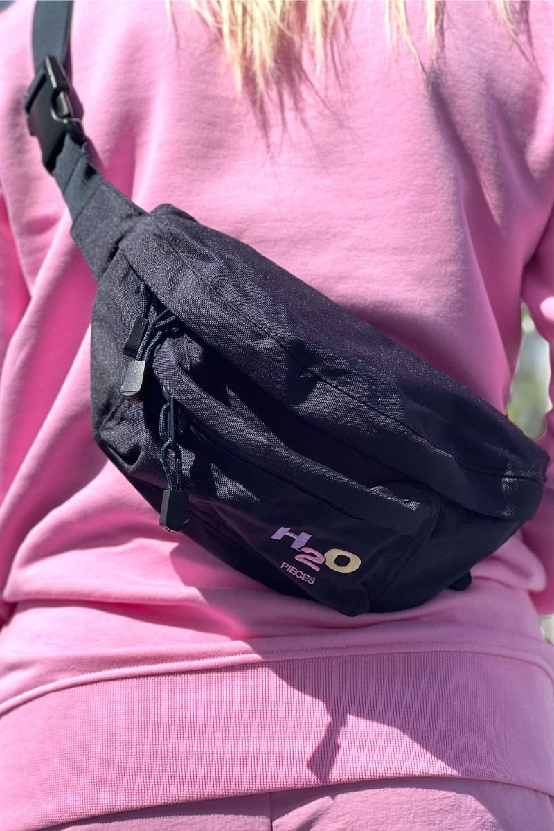 Pieces x H2O - Taske - PC Mixtape Nylon Bumbag H2O - Navy Blazer