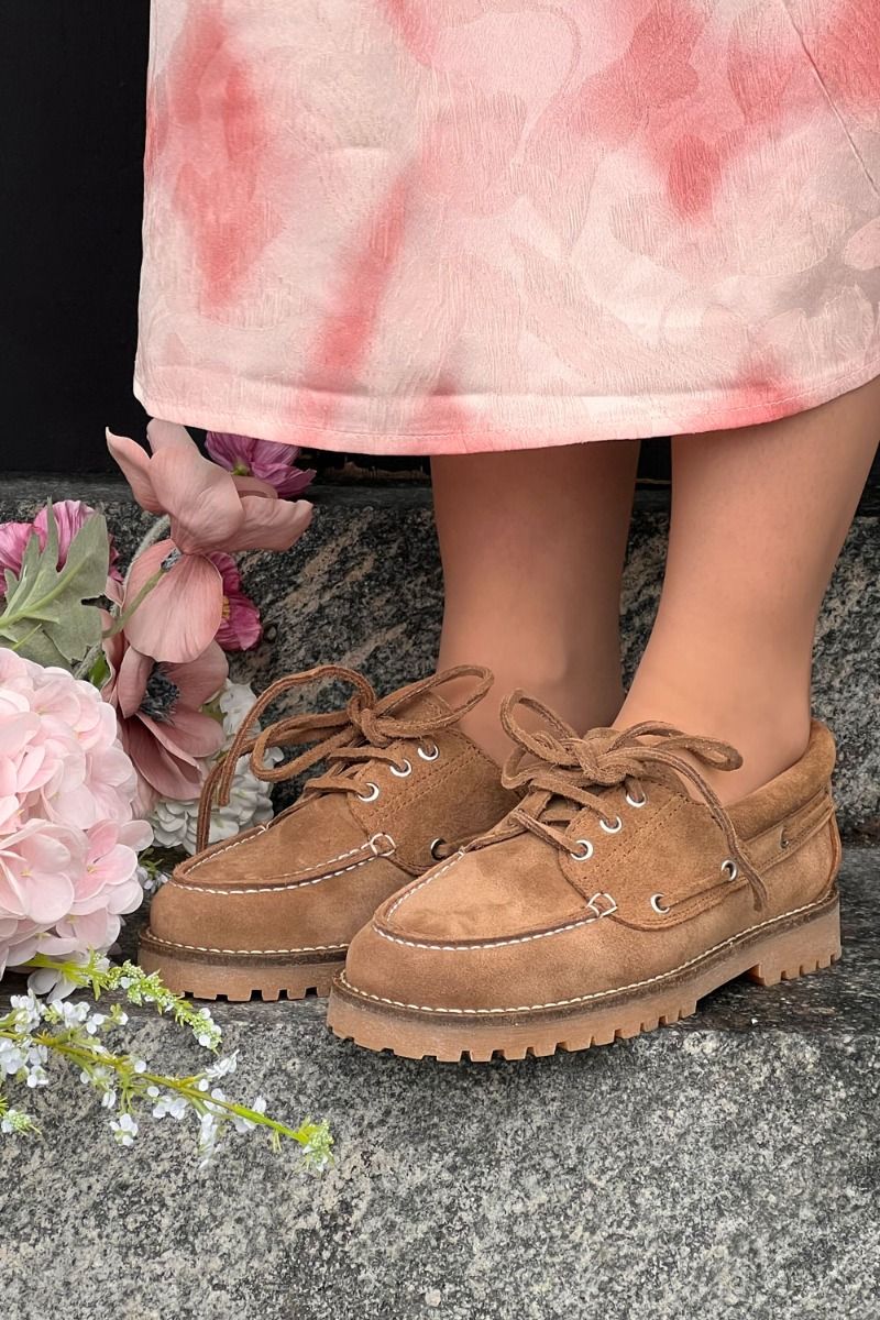 Pavement - Sko - Alvina Suede - Taupe