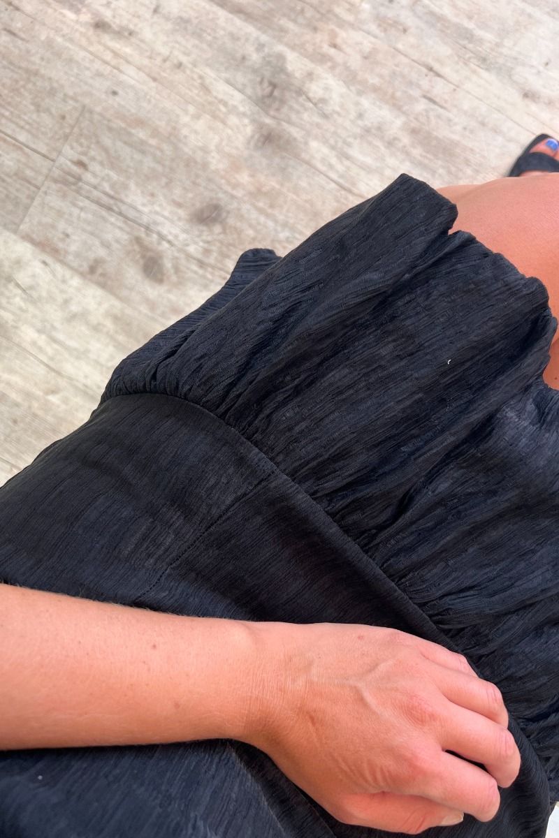 Y.A.S - Kjole - YAS Duraz 2/4 Short Dress - Black