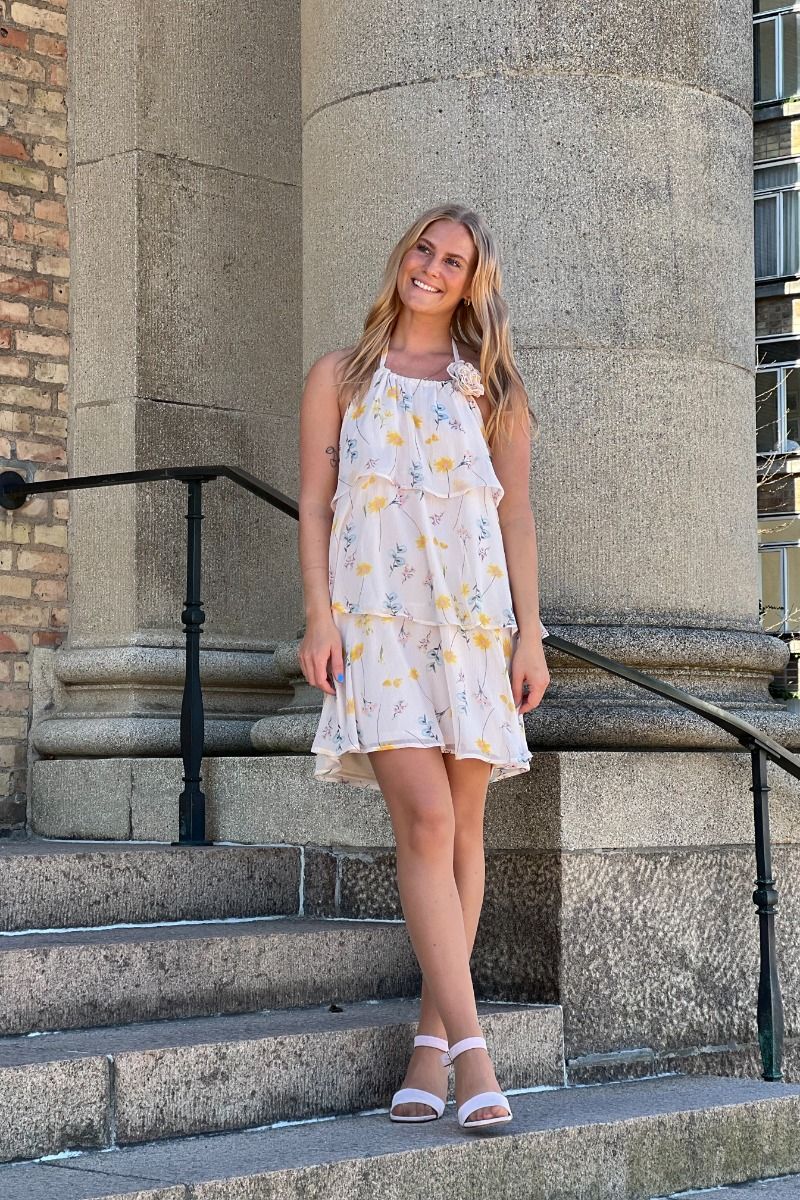 Pieces - Kjole - Clara Sl Short Layred Dress - Barely Pink