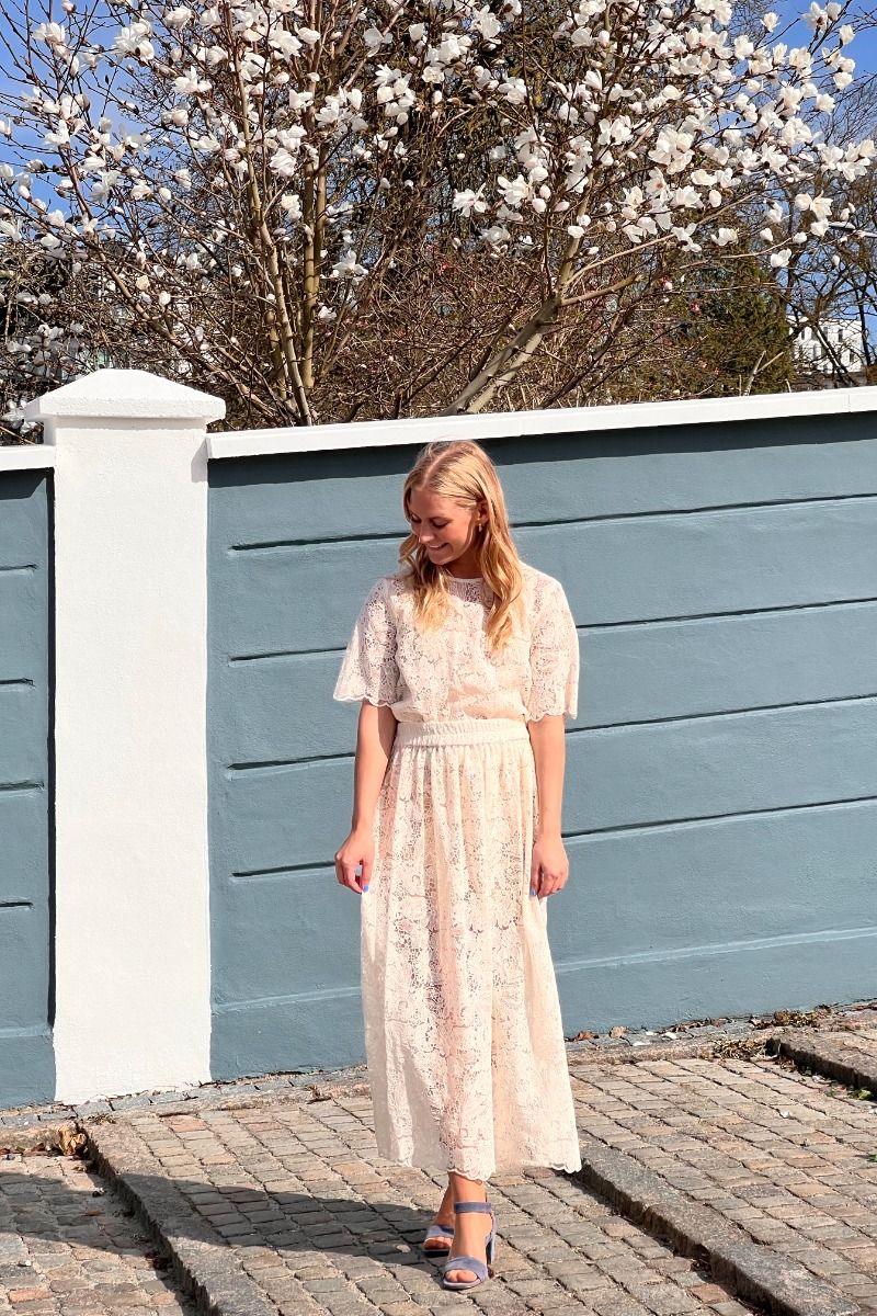 A-View - Nederdel - Lacia Skirt - Off white (Levering start juni)