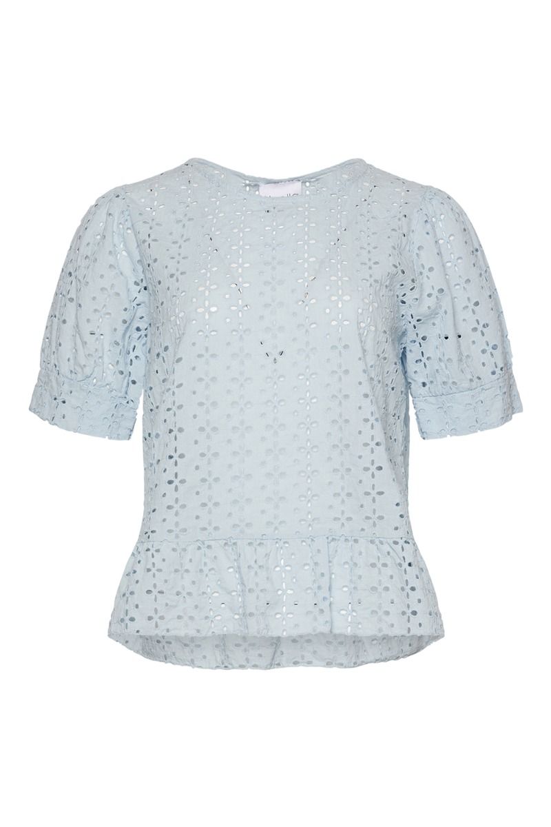 Noella - Top - Indie Flounce Top - Light Blue