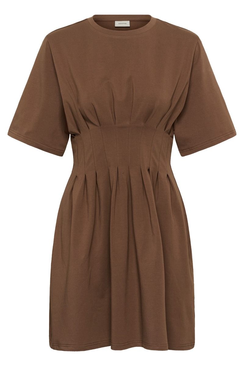 Gestuz - Kjole - GZinez short dress - Rain Drum (Levering slut april)