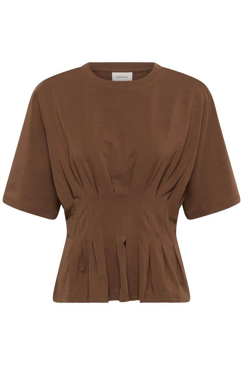 Gestuz - T-shirt - GZinez tee - Rain Drum (Levering slut april)