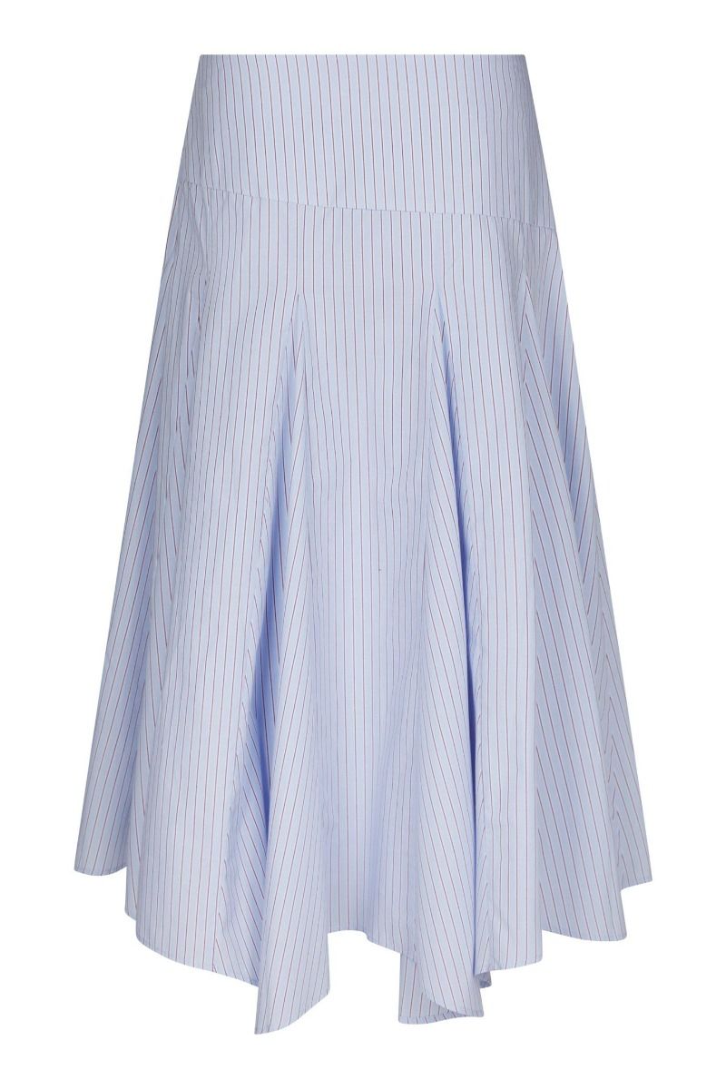 Neo Noir - Nederdel - Isabet Stripe Skirt - Blue Stripe