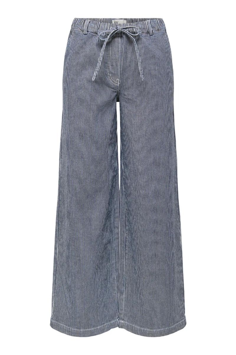 JDY - Bukser - Nikita Wide String Pant - Black Iris/Cloud Dancer 