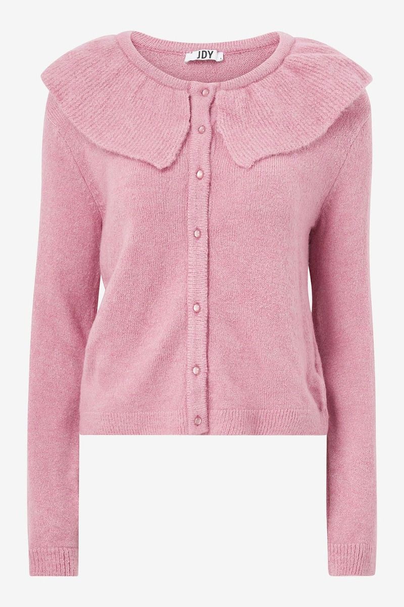 JDY - Cardigan - Camille LS Collar Cardigan KNT - Cashmere Rose