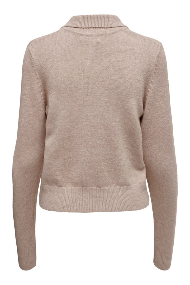 JDY - Cardigan - JDY Marco L/S Collar Cardigan - Beige