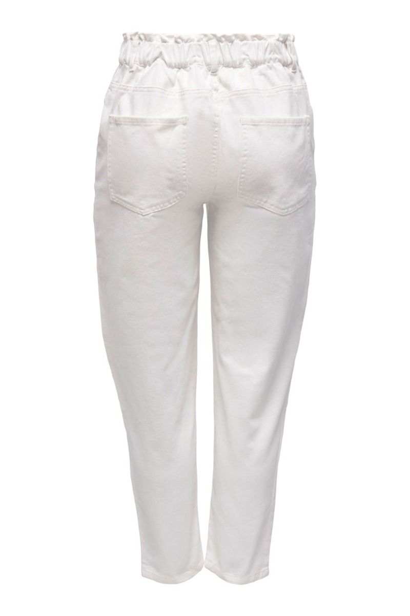 JDY - Jeans - JDY Zizzy Loose HW Crop Pant - Cloud Dancer