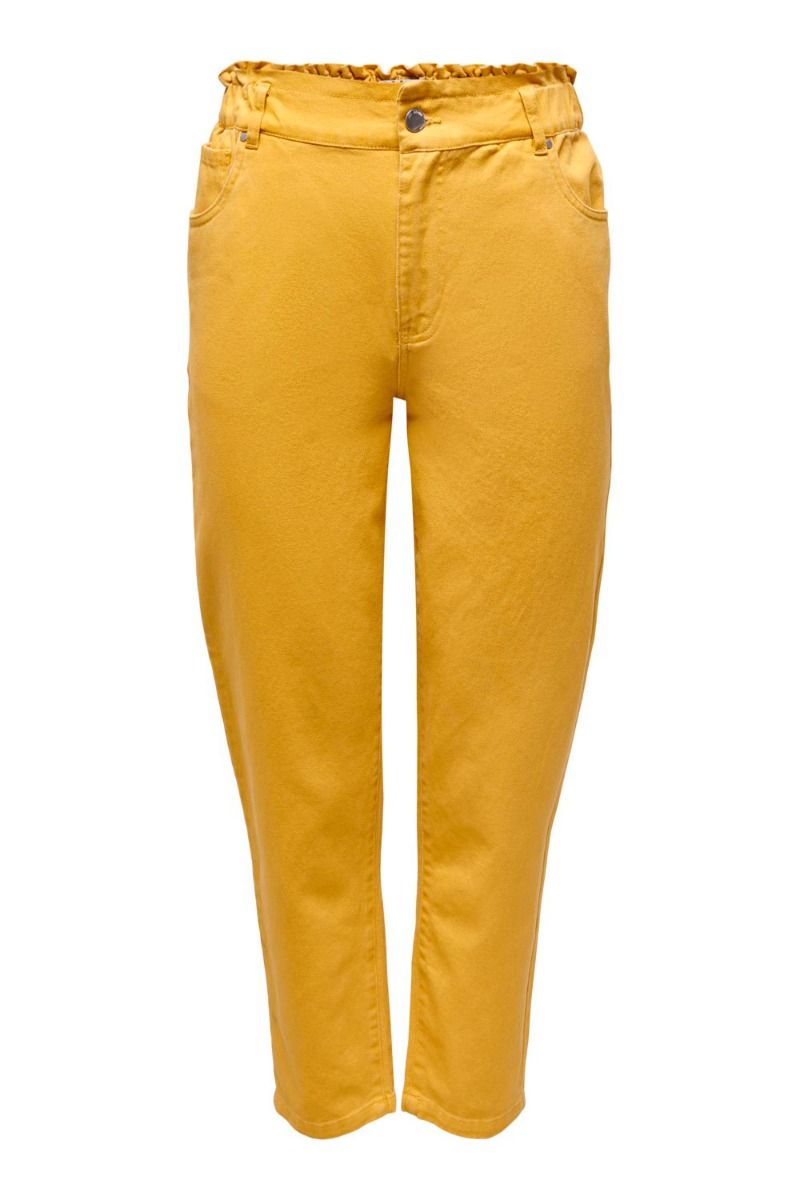 JDY - Jeans - JDY Zizzy Loose HW Crop Pant - Mineral Yellow