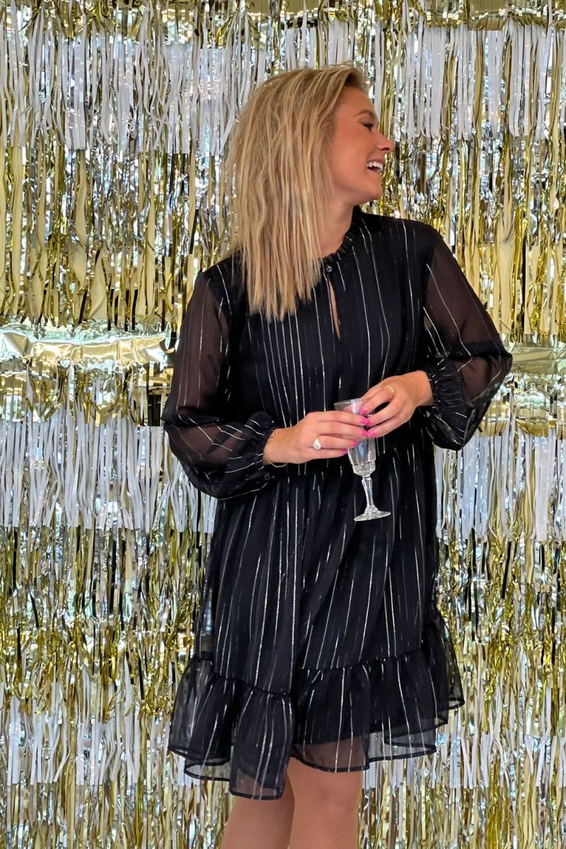 JDY - Kjole - JDY Cody L/S Short Dress - Black