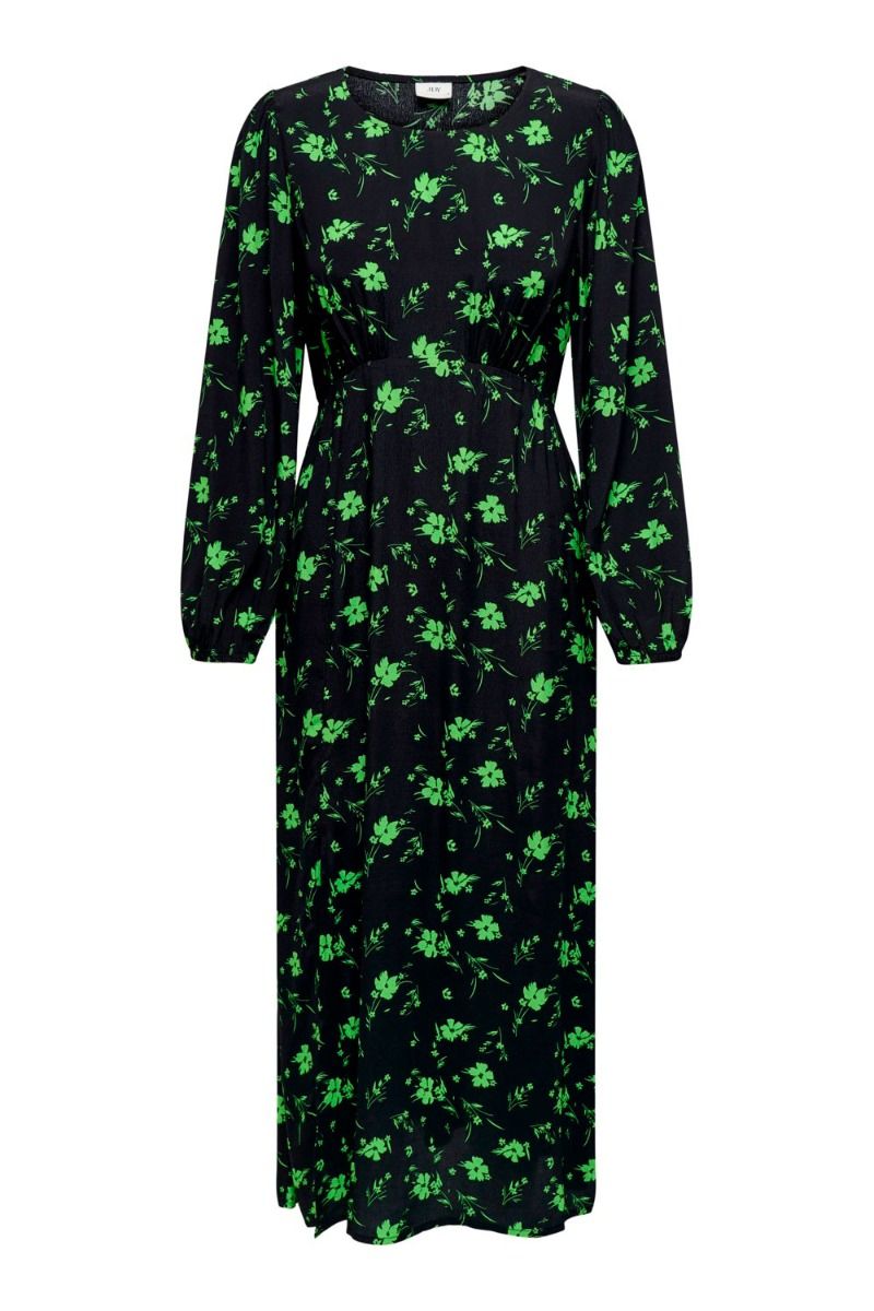 JDY - Kjole - JDY Jackson L/S Midi Dress - Black