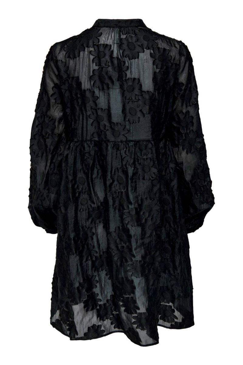 JDY - Kjole - JDY Viggo L/S Oversized Dress - Black