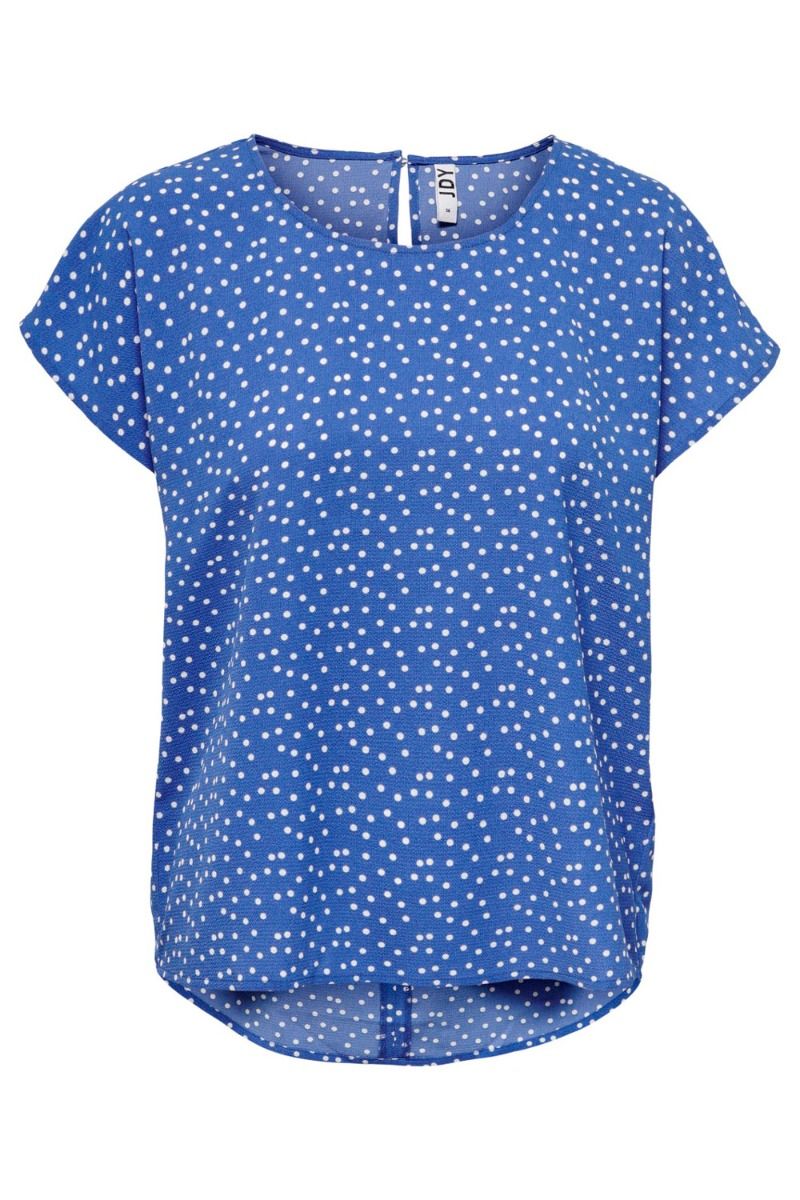 JDY - T-shirt - JDY Piper S/S Top - Dazzling Blue