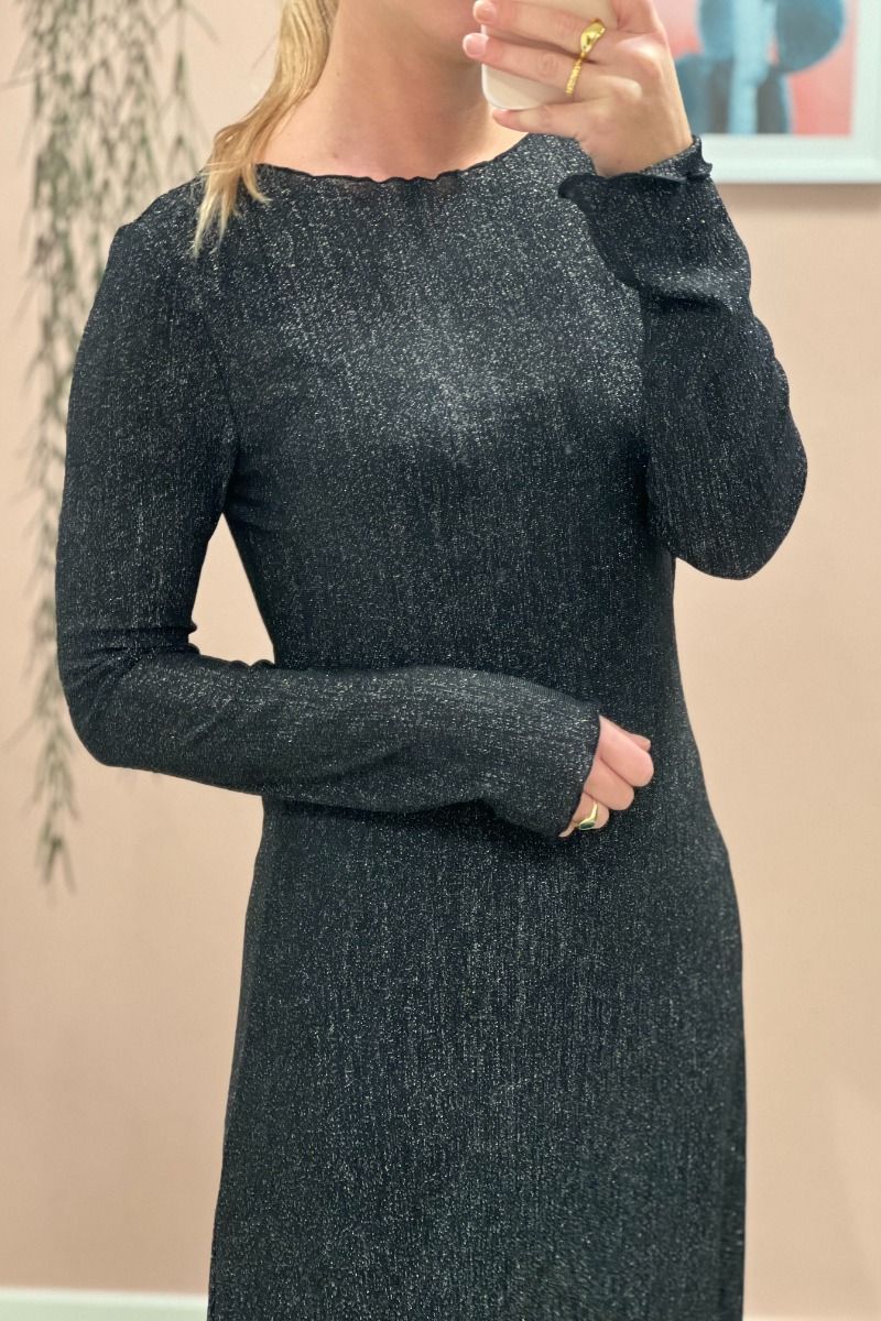 JDY - Kjole - Jdy - Amalfi L/S Pleat Dress - Black