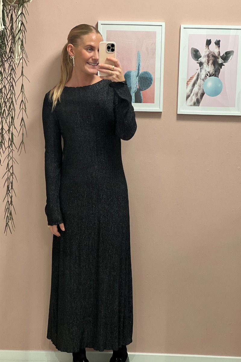 JDY - Kjole - Jdy - Amalfi L/S Pleat Dress - Black