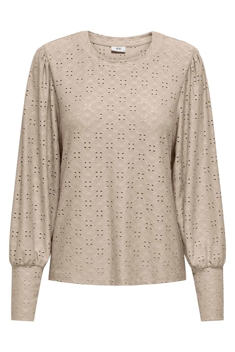 JDY - Bluse - JDY - Cathinka L/S Bellsleeve Top - Cement