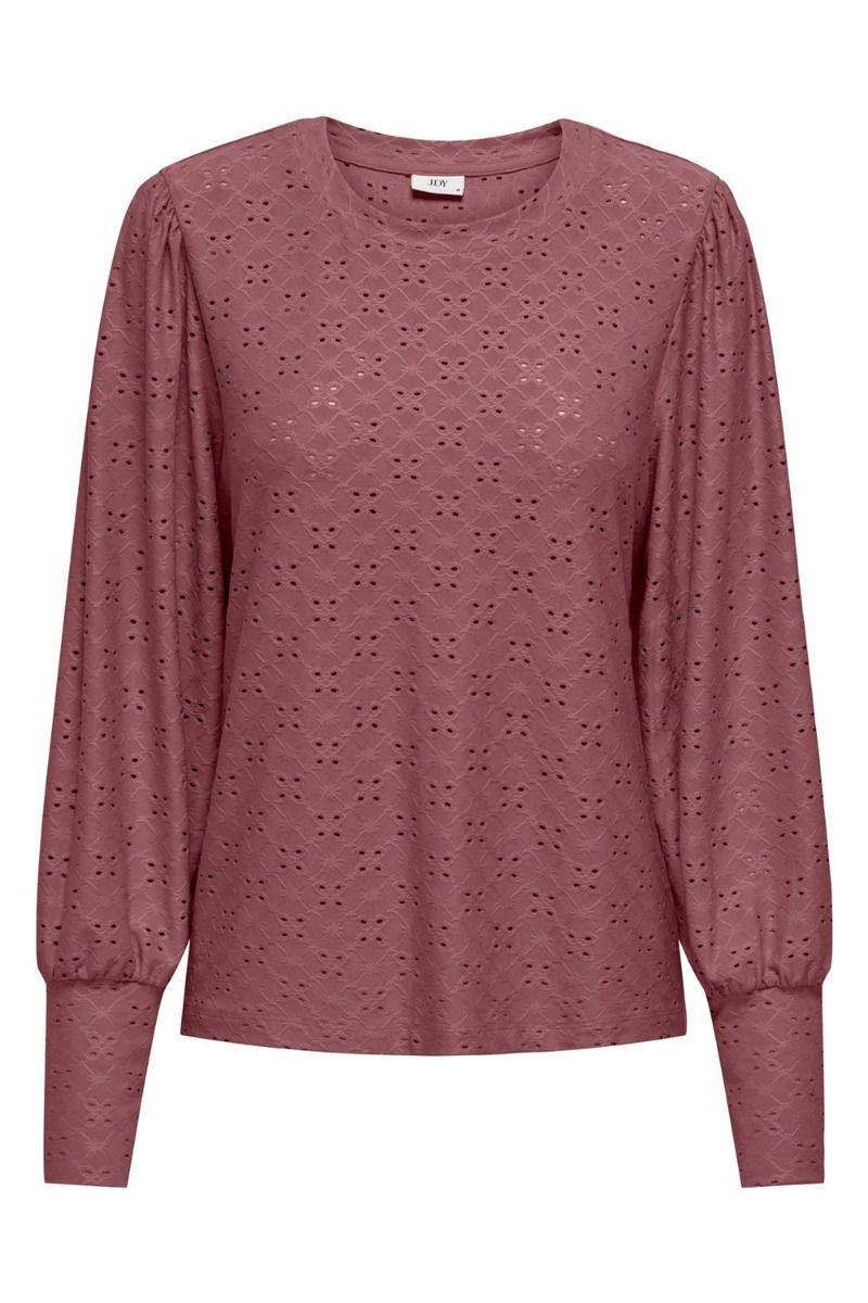JDY - Bluse - JDY Cathinka L/S Bellsleeve Top - Rose Brown