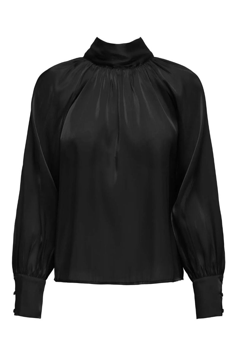 JDY - Bluse - Jdy Dani L/S Bow Top - Black