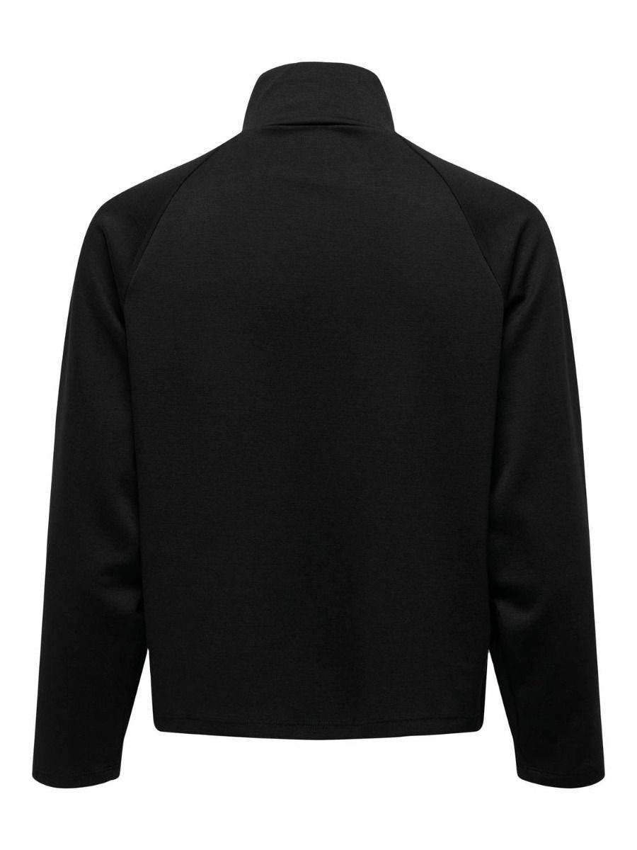 JDY - Sweatshirt - JDY Eldora L/S Zip Sweat - Black