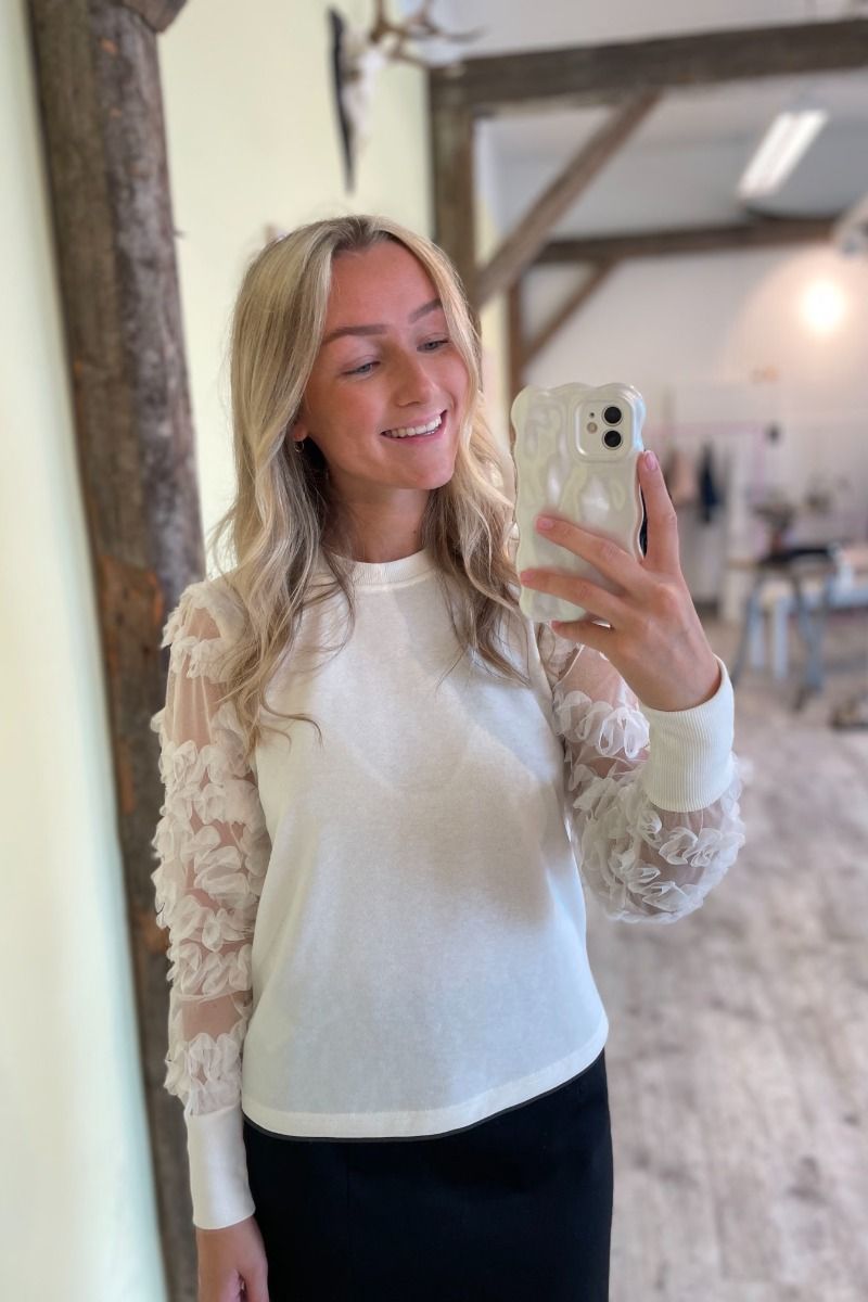 JDY - Sweat - JDY - Fairview L/S Sweat Jrs Noos - White Alyssum