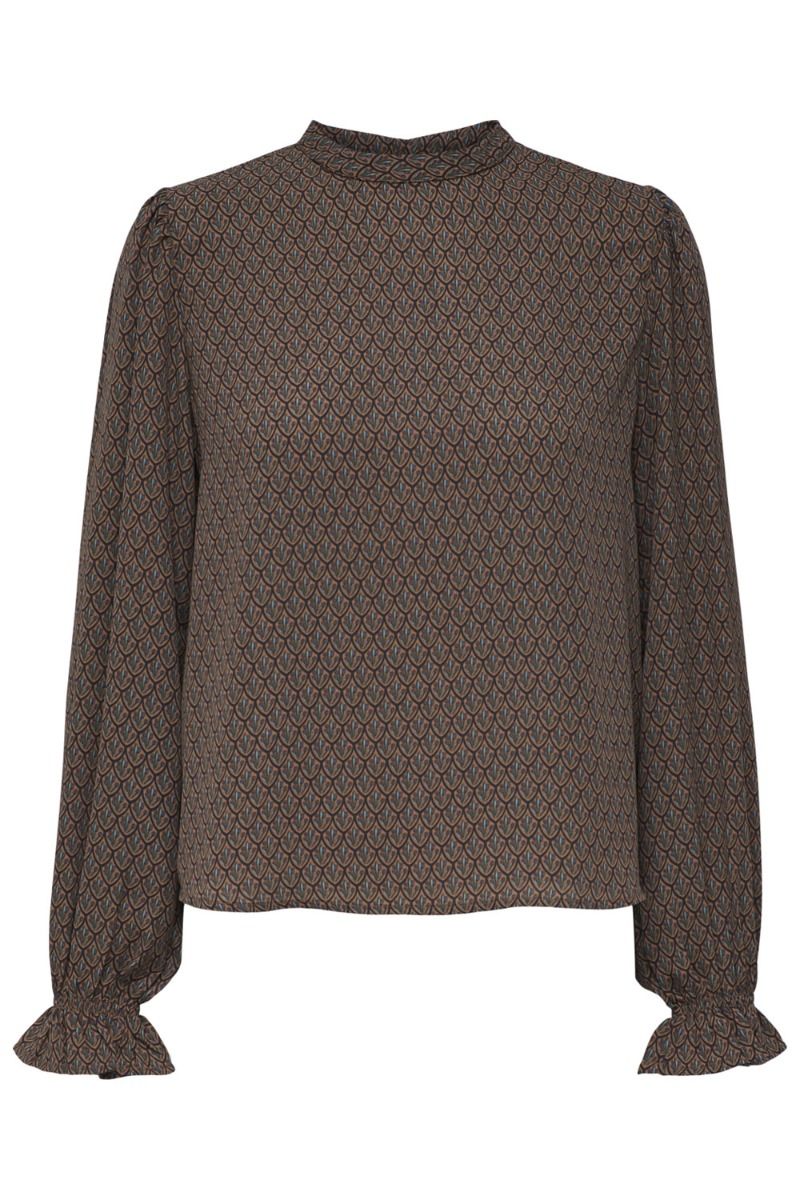 JDY - Bluse - Gaucho Life LS Top - Copper Brown