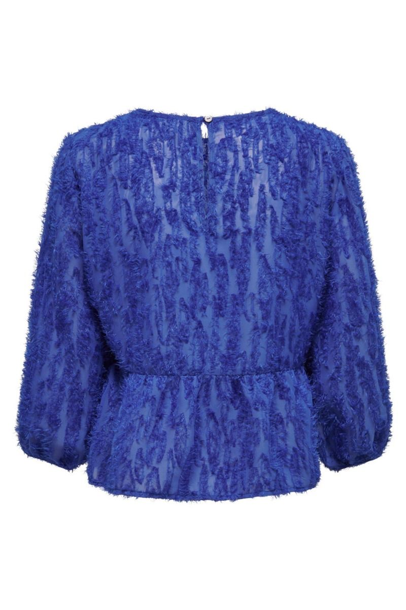 JDY - Bluse - JDY King 3/4 Top - Dazzling Blue