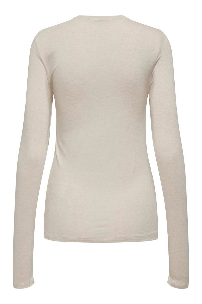 JDY - Bluse - JDY Suma Woolblend L/S Oneck Top JRS Noos - Whitecap Gray