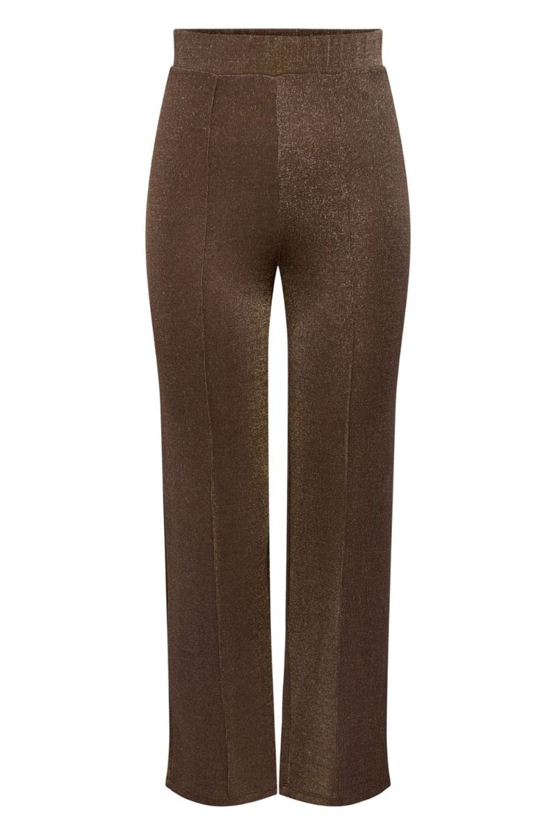 JDY - Bukser - JDY Lea Straight Pant - Chocolate Brown