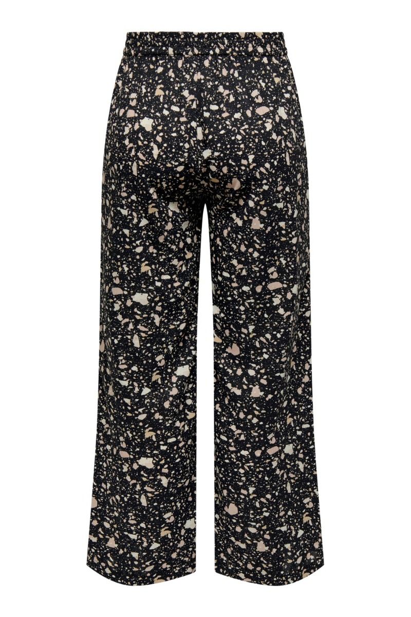 JDY - Bukser - JDY Mandy MW Wide Leg Pants - Black