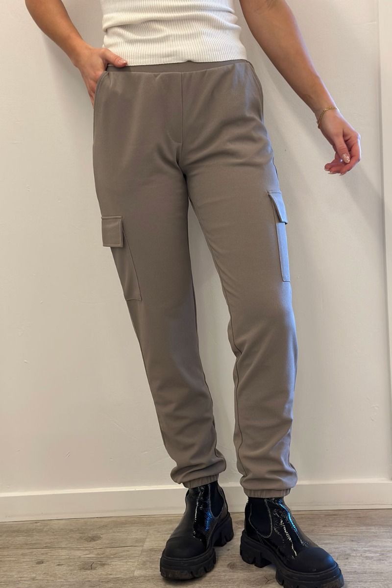 JDY - Bukser - JDY Mekko Pocket Pant - Driftwood