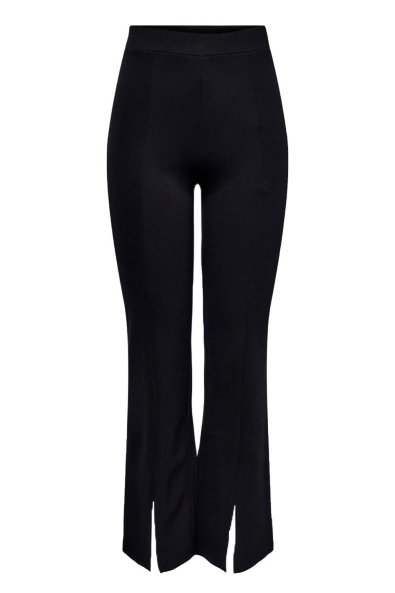 JDY - Bukser - Pretty Flare Slit Pant - Black